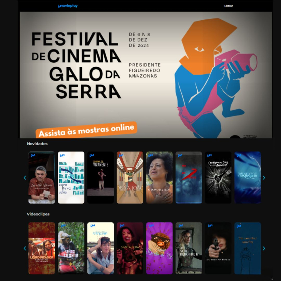 Muvieplay é o streaming oficial do I Festival de Cinema Galo da Serra em Presidente Figueiredo (AM)