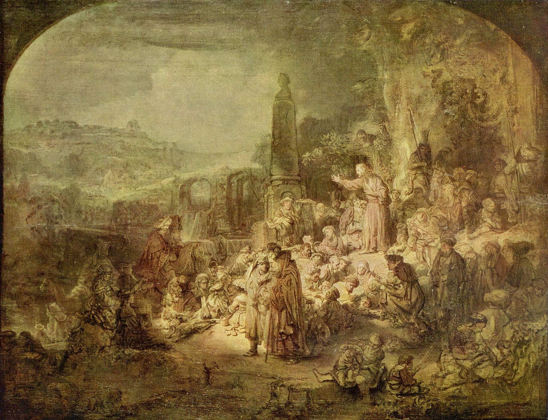 Imagem de referência de Pregação de São João Baptista, descrito nos dados abertos como pintura de Pedro Alexandrino Carvalho