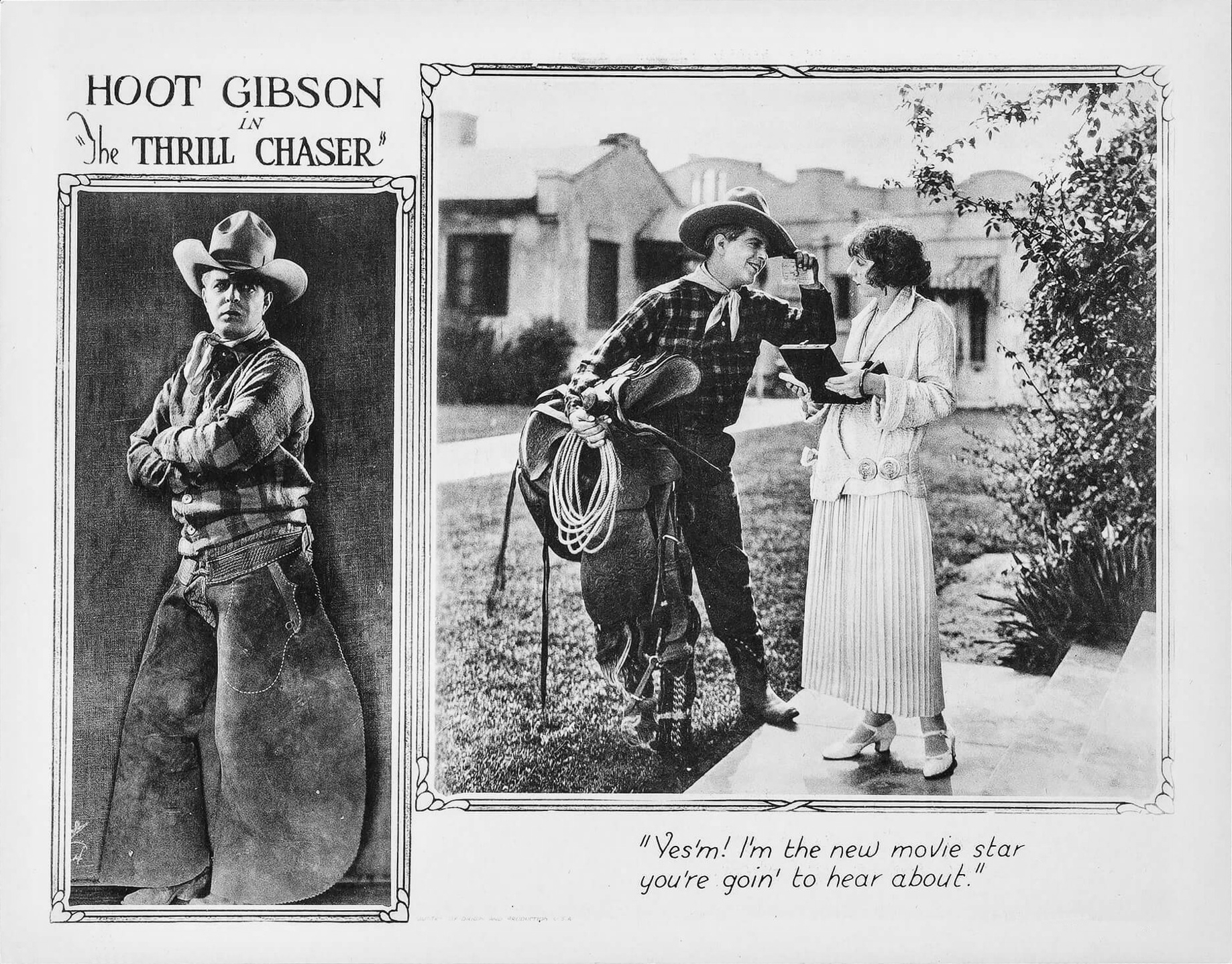 Imagem de referência de The Thrill Chaser, descrito nos dados abertos como filme de 1923 dirigido por Edward Sedgwick
