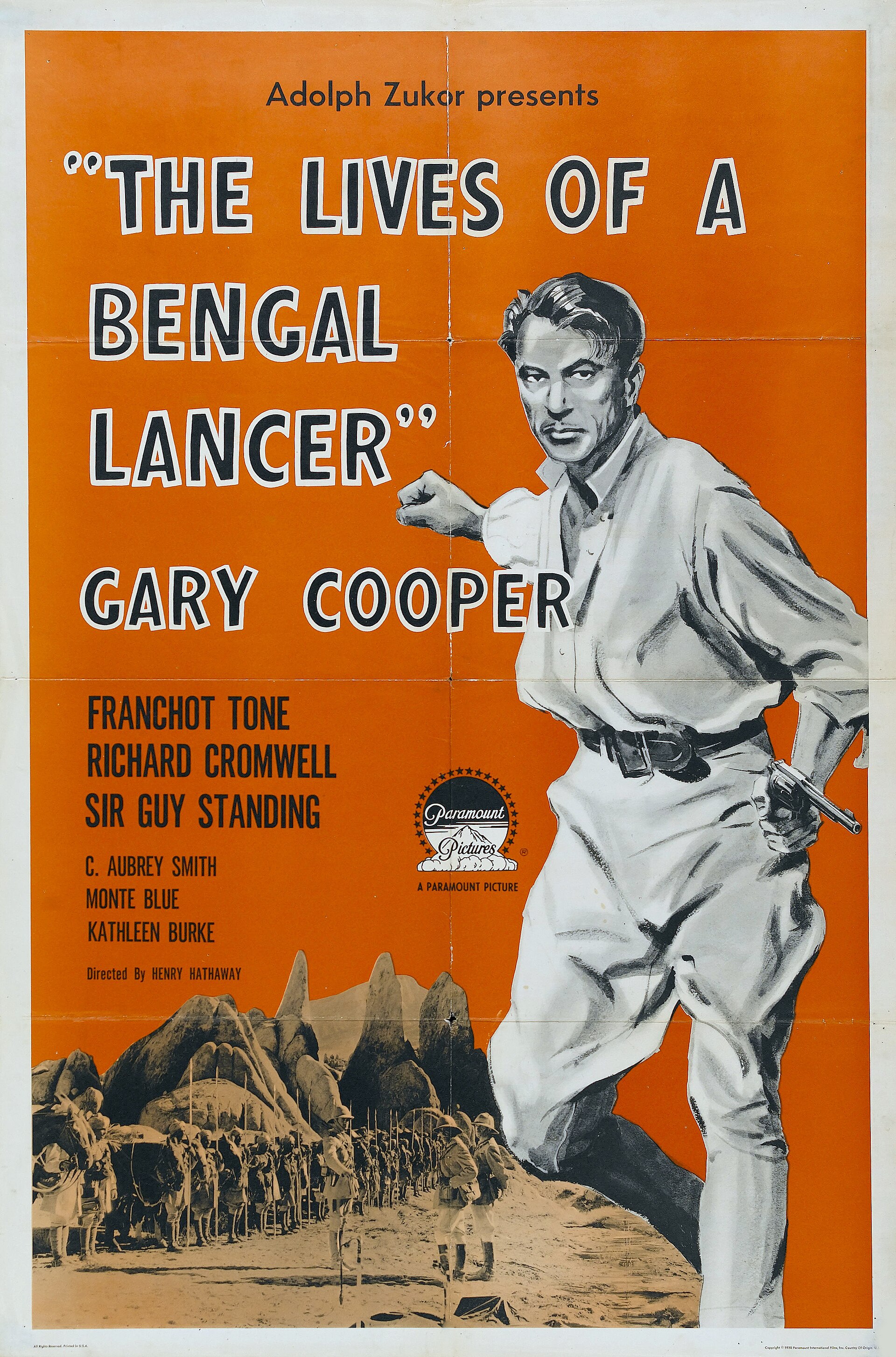 Imagem de referência relacionada a Lanceiros da Índia, item descrito como filme de 1935 dirigido por Henry Hathaway
