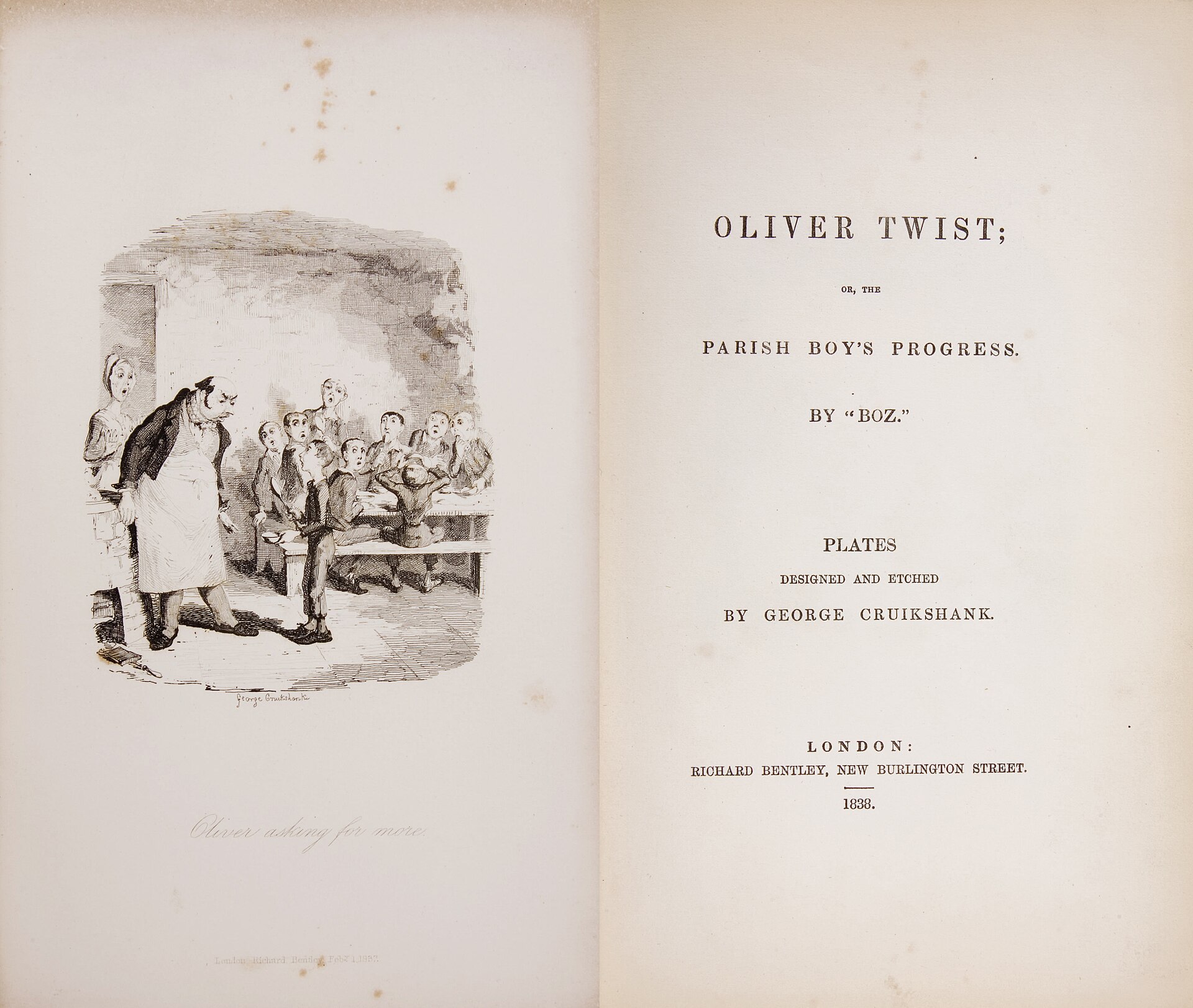 Imagem de referência de Oliver Twist, descrito nos dados abertos como um romance de Charles Dickens