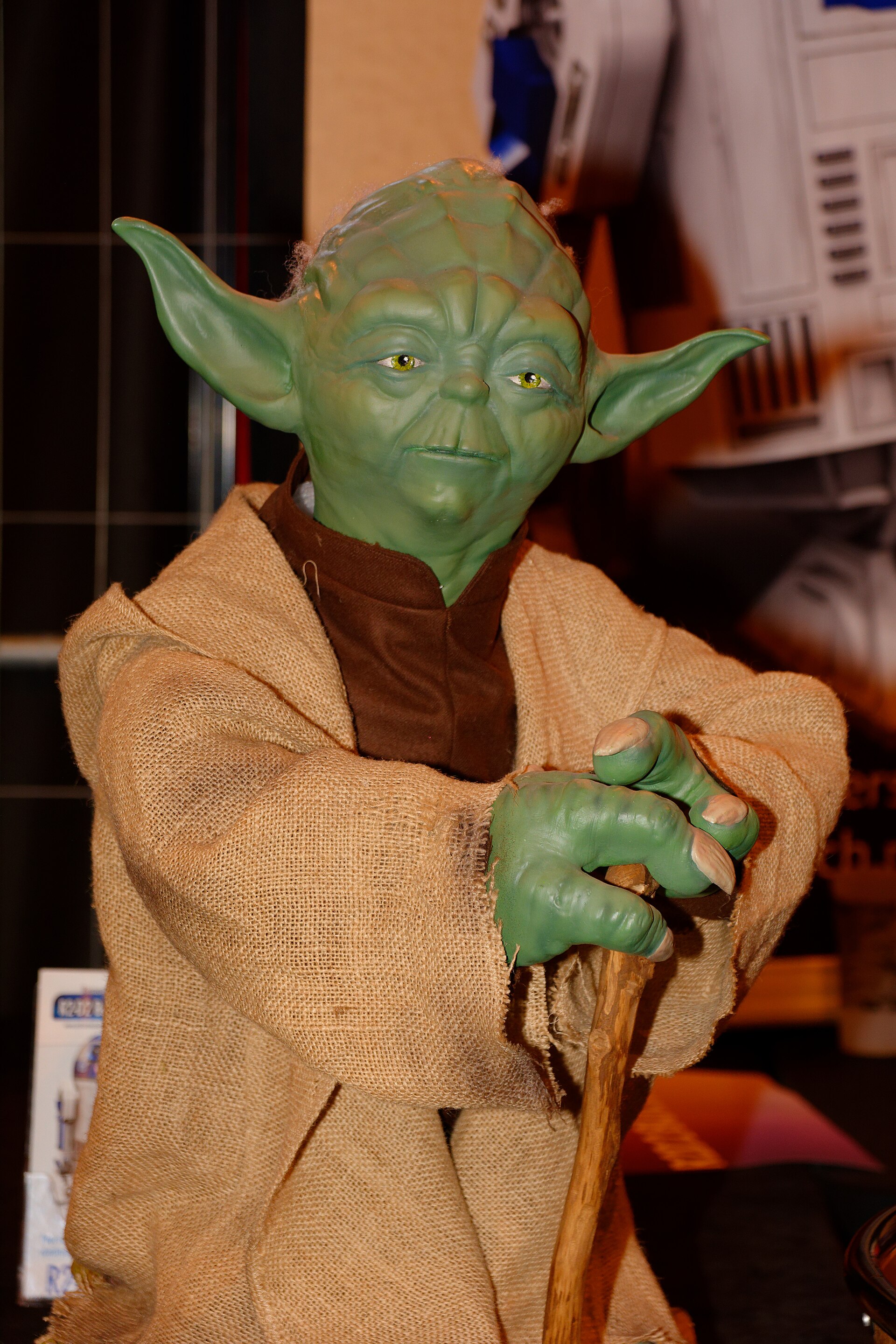 Imagem de referência de Yoda, descrito nos dados abertos como personagem fictício do universo de Star Wars