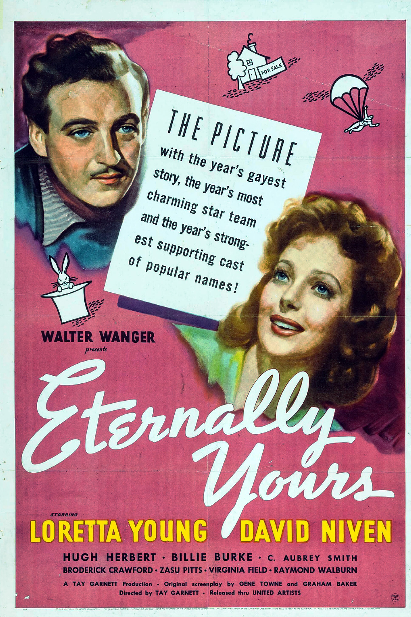 Imagem de referência relacionada a Eternally Yours, item descrito como filme de 1939 dirigido por Tay Garnett
