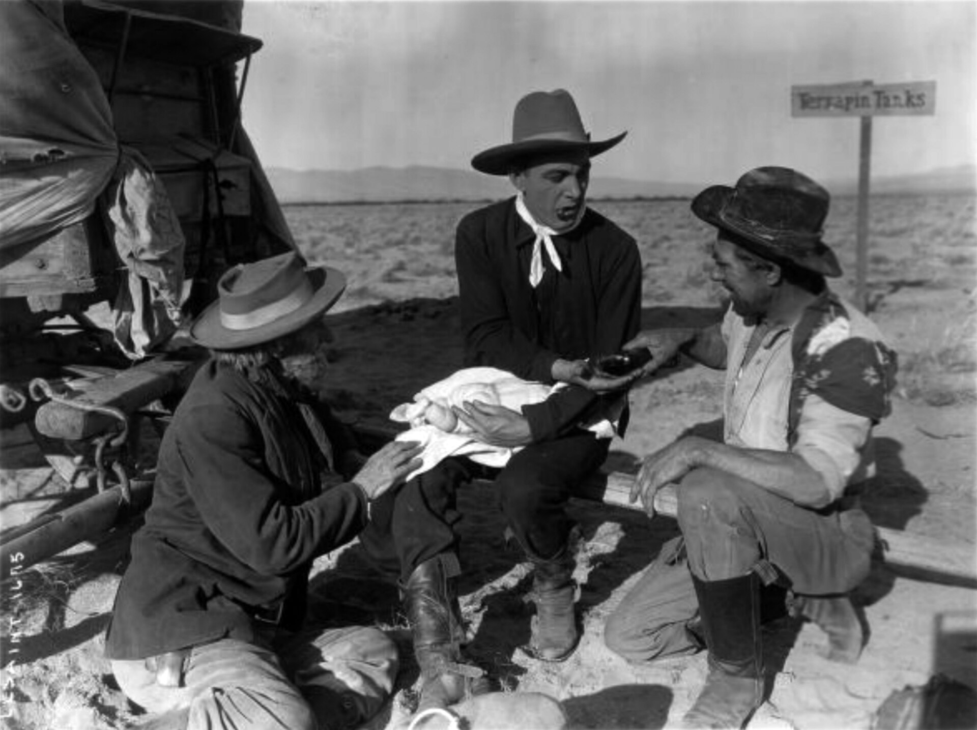 Imagem de referência relacionada a The Three Godfathers, item descrito como filme de 1916 dirigido por Edward LeSaint