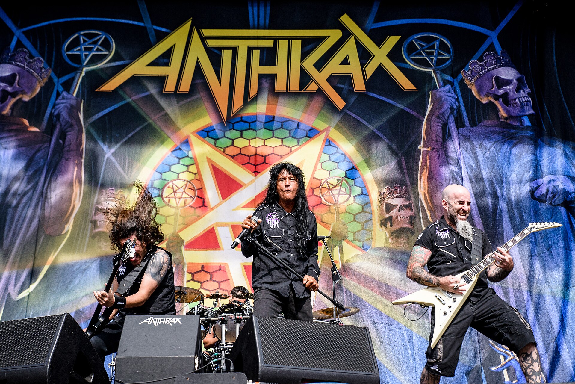 Imagem de referência de Anthrax, descrito nos dados abertos como banda americana de heavy metal