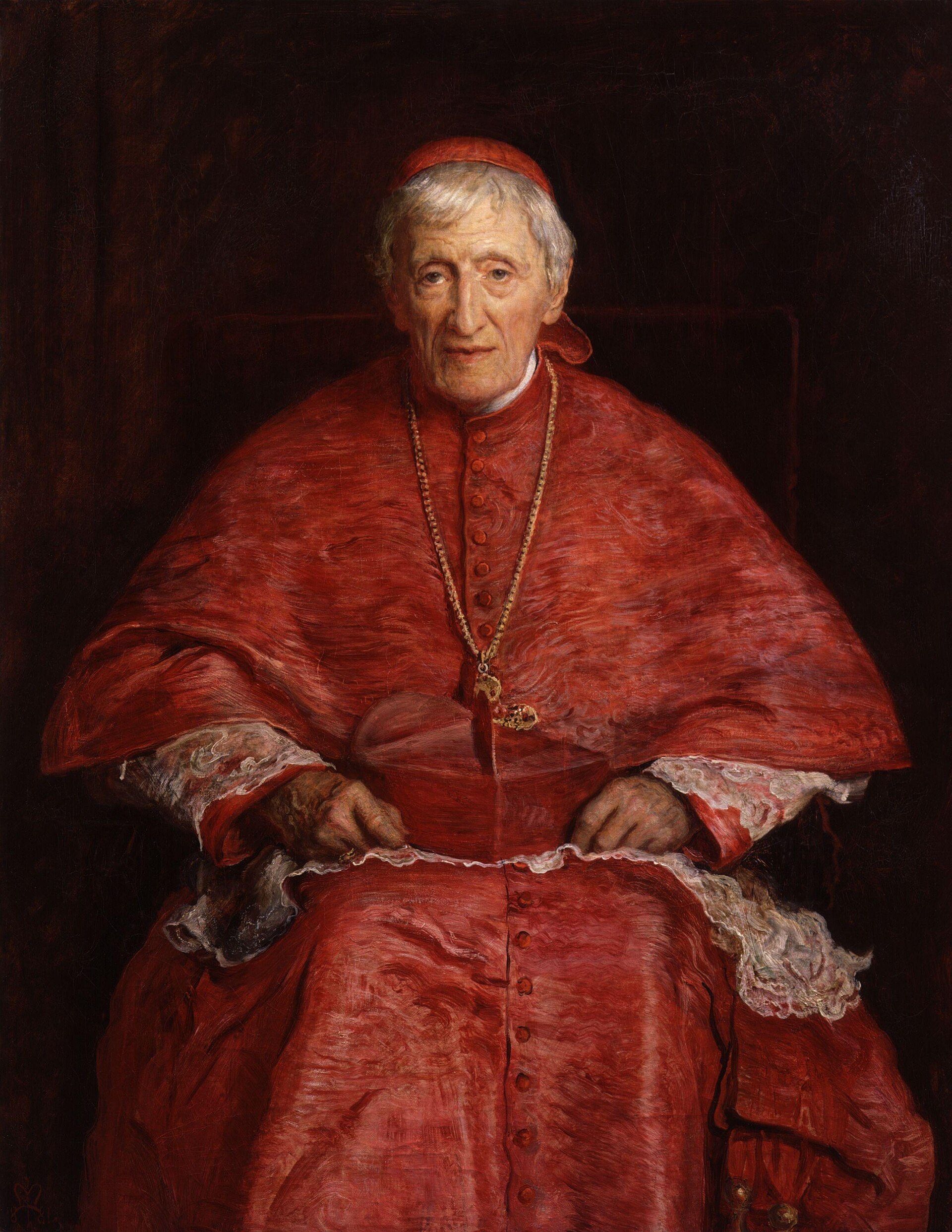 Imagem de referência relacionada a John Henry Newman, item descrito como cardeal inglês, santo e Doutor da Igreja