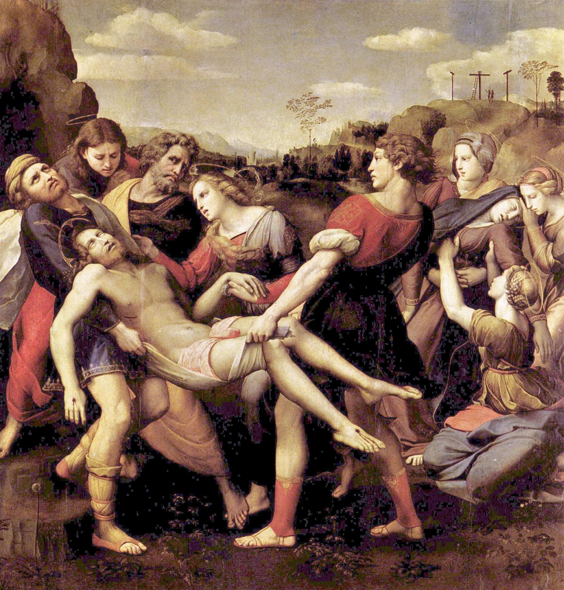 Imagem de referência de A Deposição, descrito nos dados abertos como pintura de Laurent de La Hyre