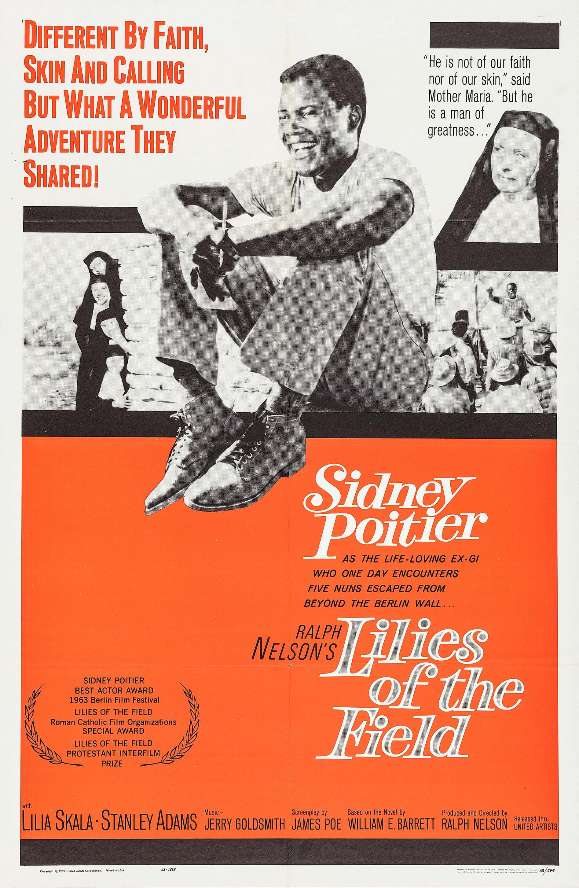Imagem de referência de Lilies of the Field, descrito nos dados abertos como filme de 1963 dirigido por Ralph Nelson