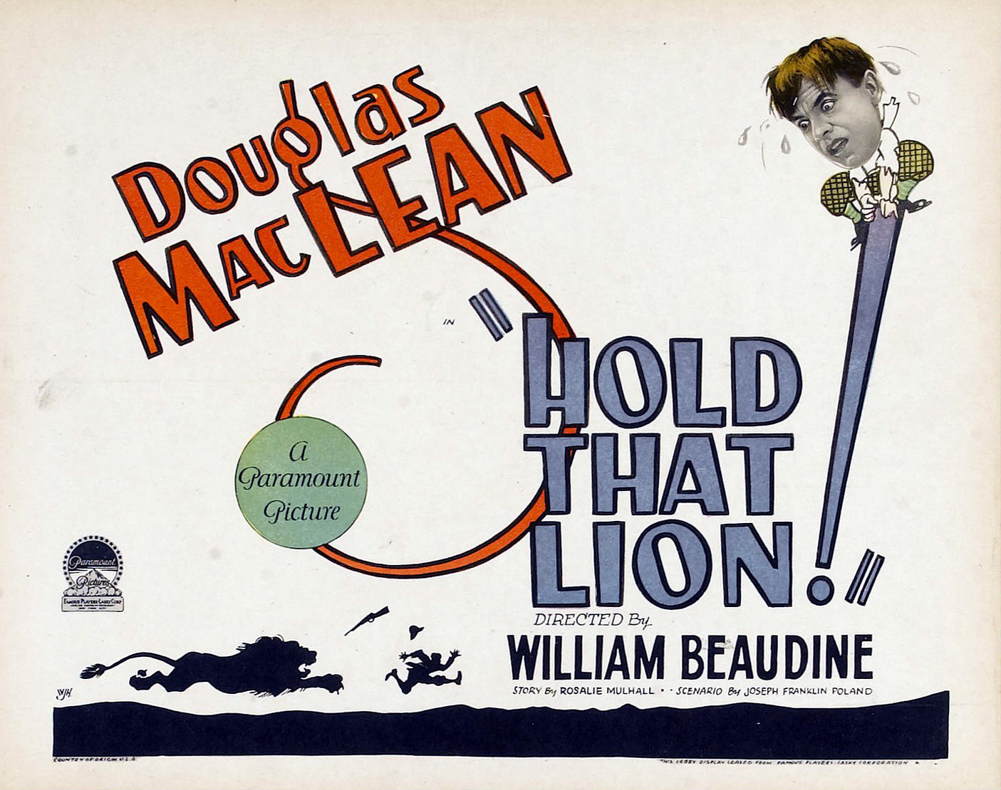 Imagem de referência relacionada a Hold That Lion, item descrito como filme de 1926 dirigido por William Beaudine