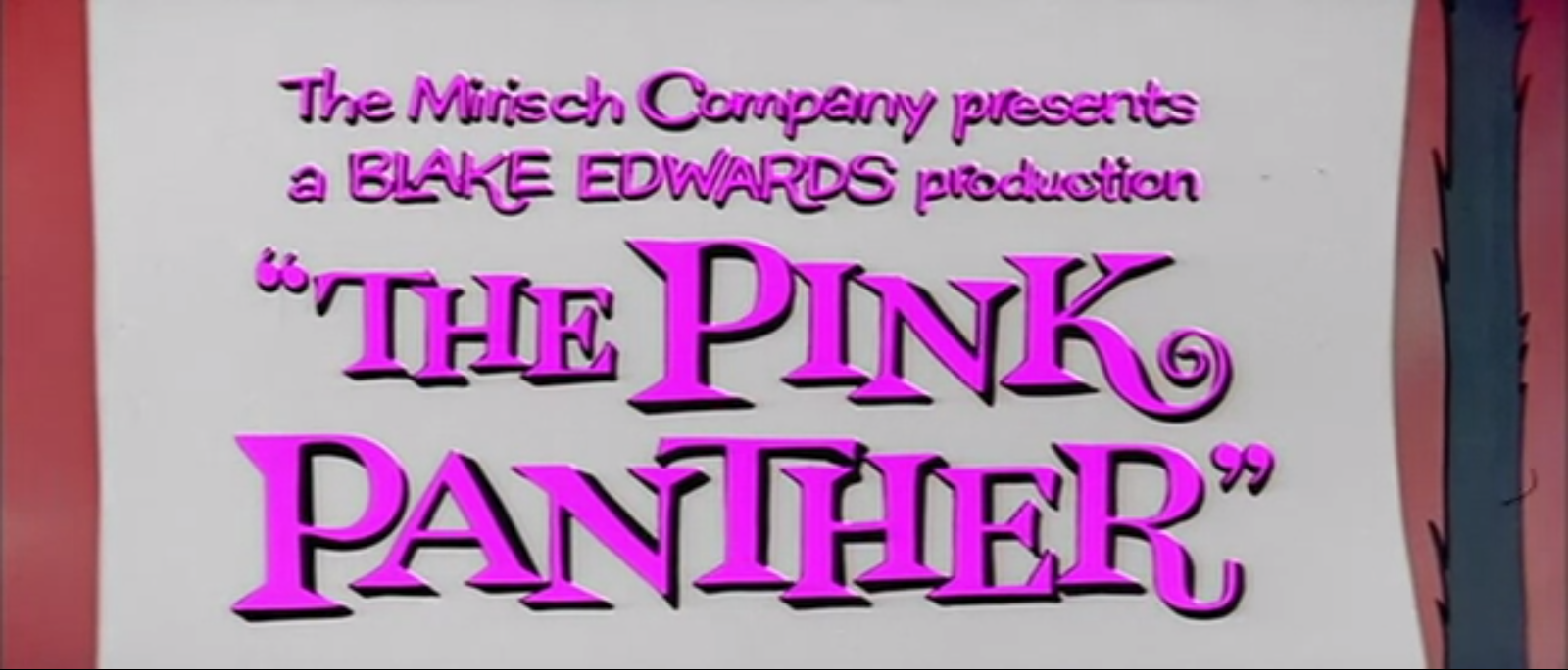Imagem de referência relacionada a A Pantera Cor-de-Rosa, item descrito como filme de 1963 dirigido por Blake Edwards