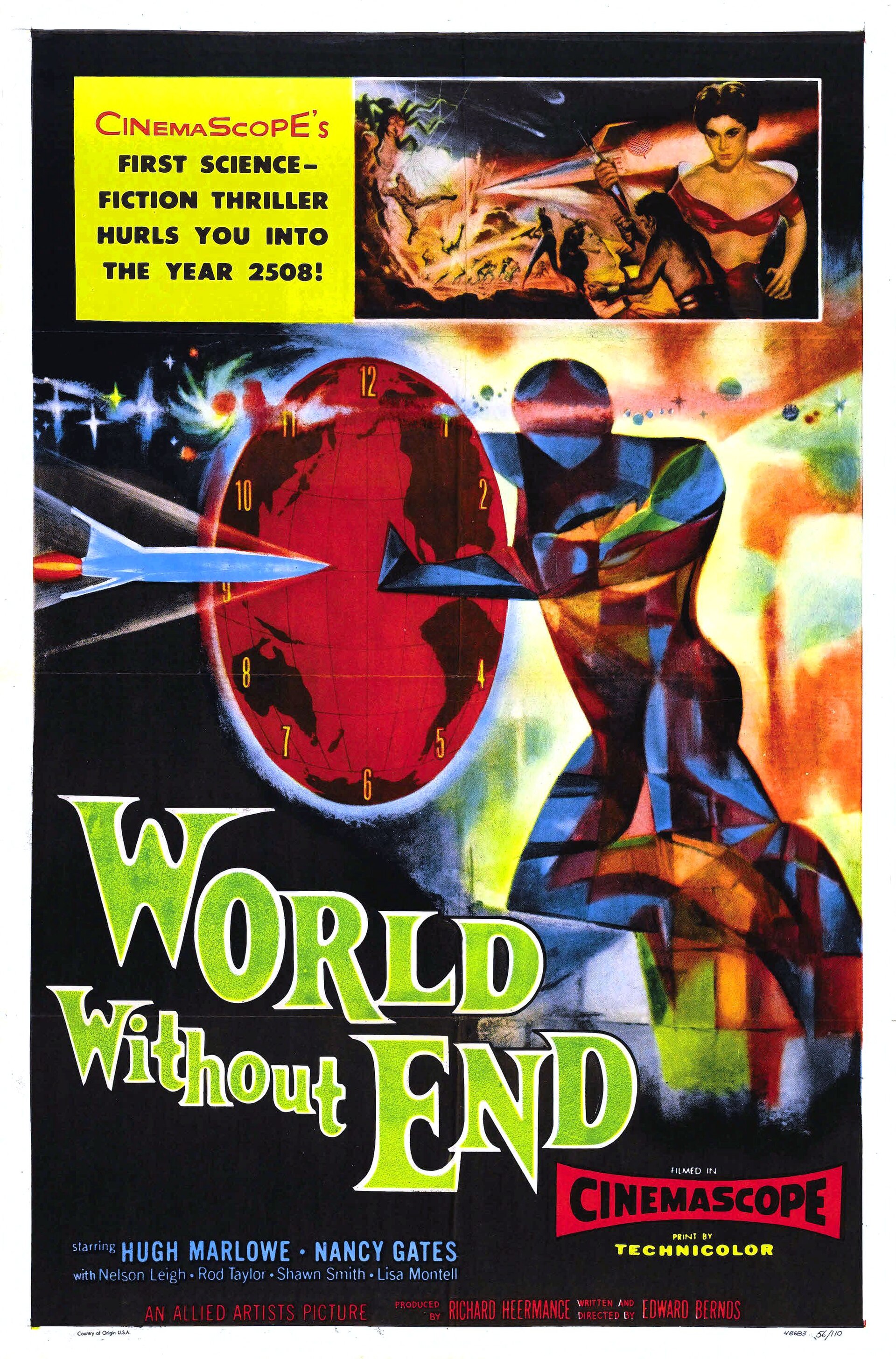 Imagem de referência relacionada a World Without End, item descrito como filme de 1956 dirigido por Edward Bernds
