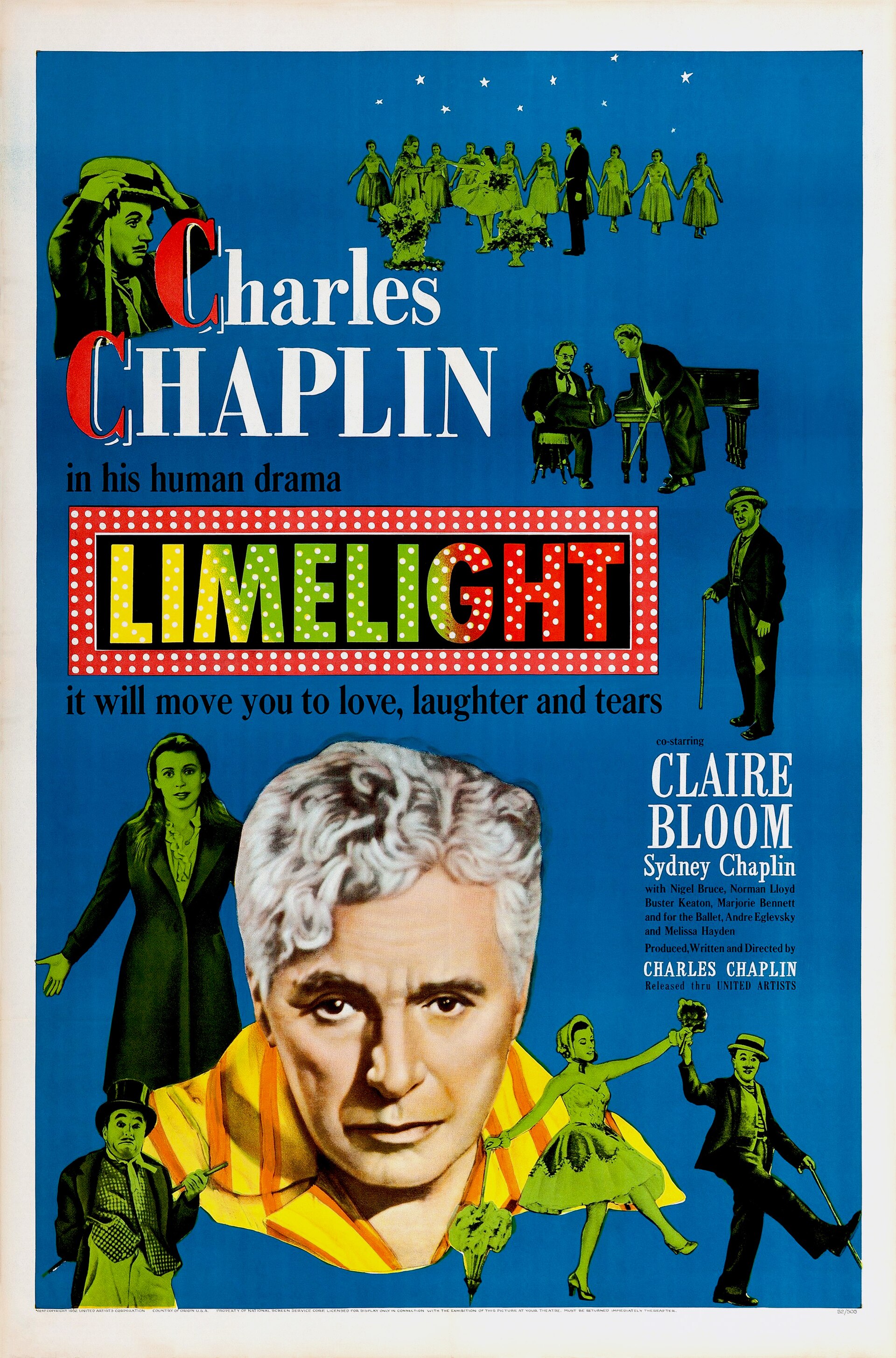 Imagem de referência relacionada a Luzes da Ribalta, item descrito como filme de 1952 dirigido por Charlie Chaplin