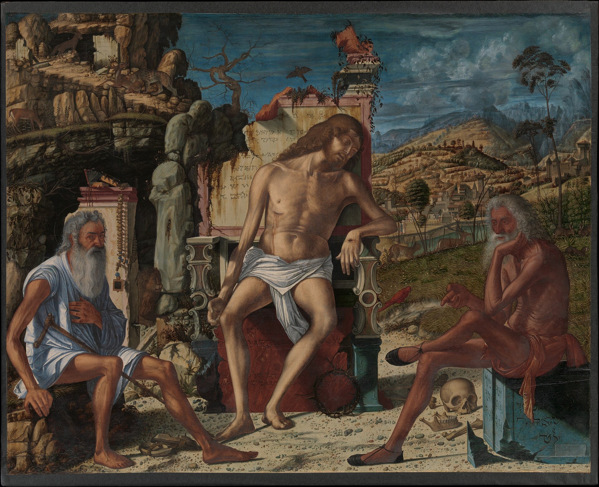 Imagem de referência de A Meditação sobre a Paixão, descrito nos dados abertos como pintura de Vittore Carpaccio
