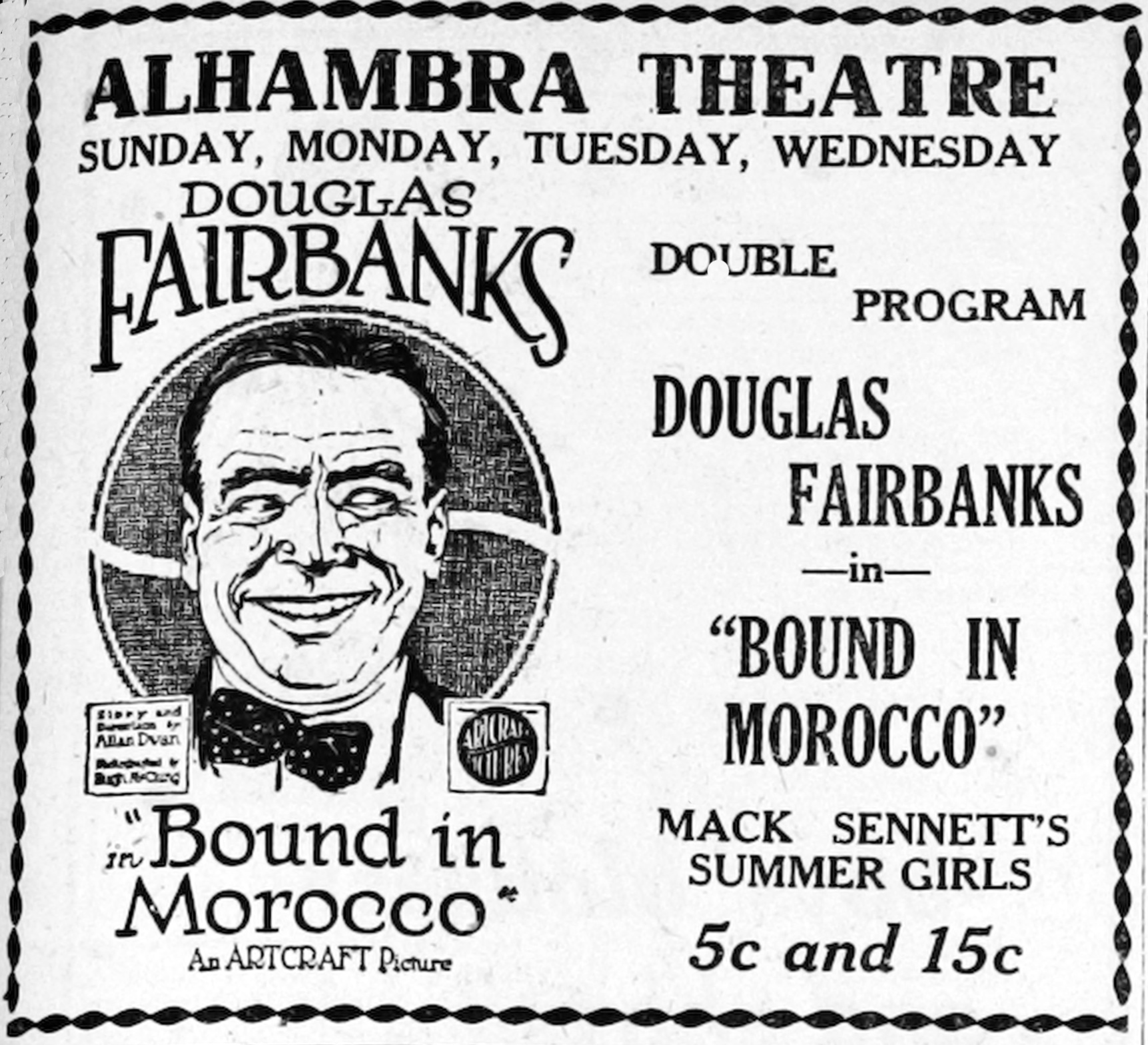 Imagem de referência relacionada a Bound in Morocco, item descrito como filme de 1918 dirigido por Allan Dwan