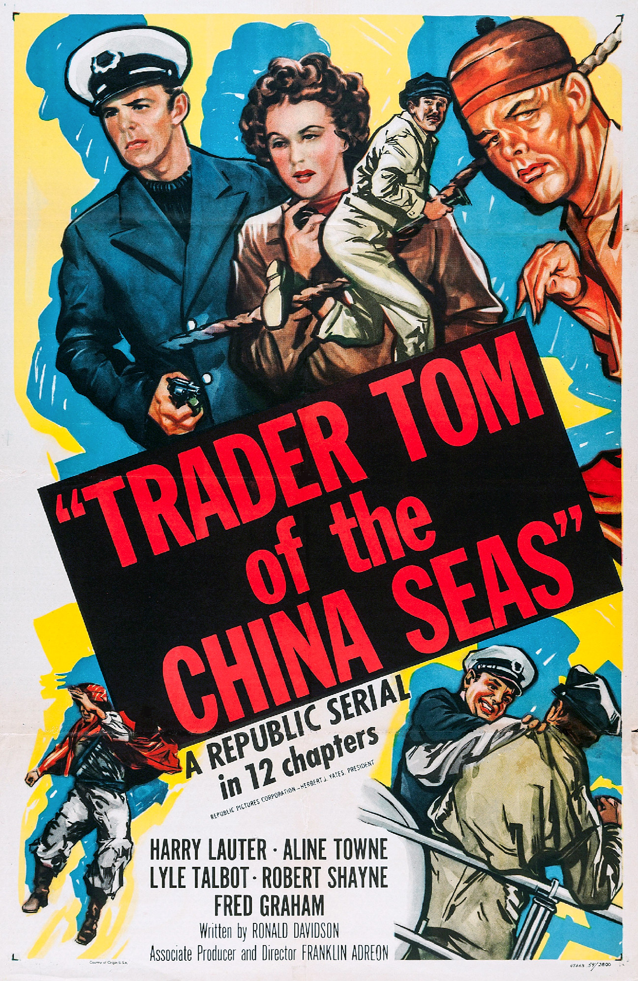 Imagem de referência relacionada a Trader Tom of the China Seas, item descrito como filme de 1954 dirigido por Franklin Adreon