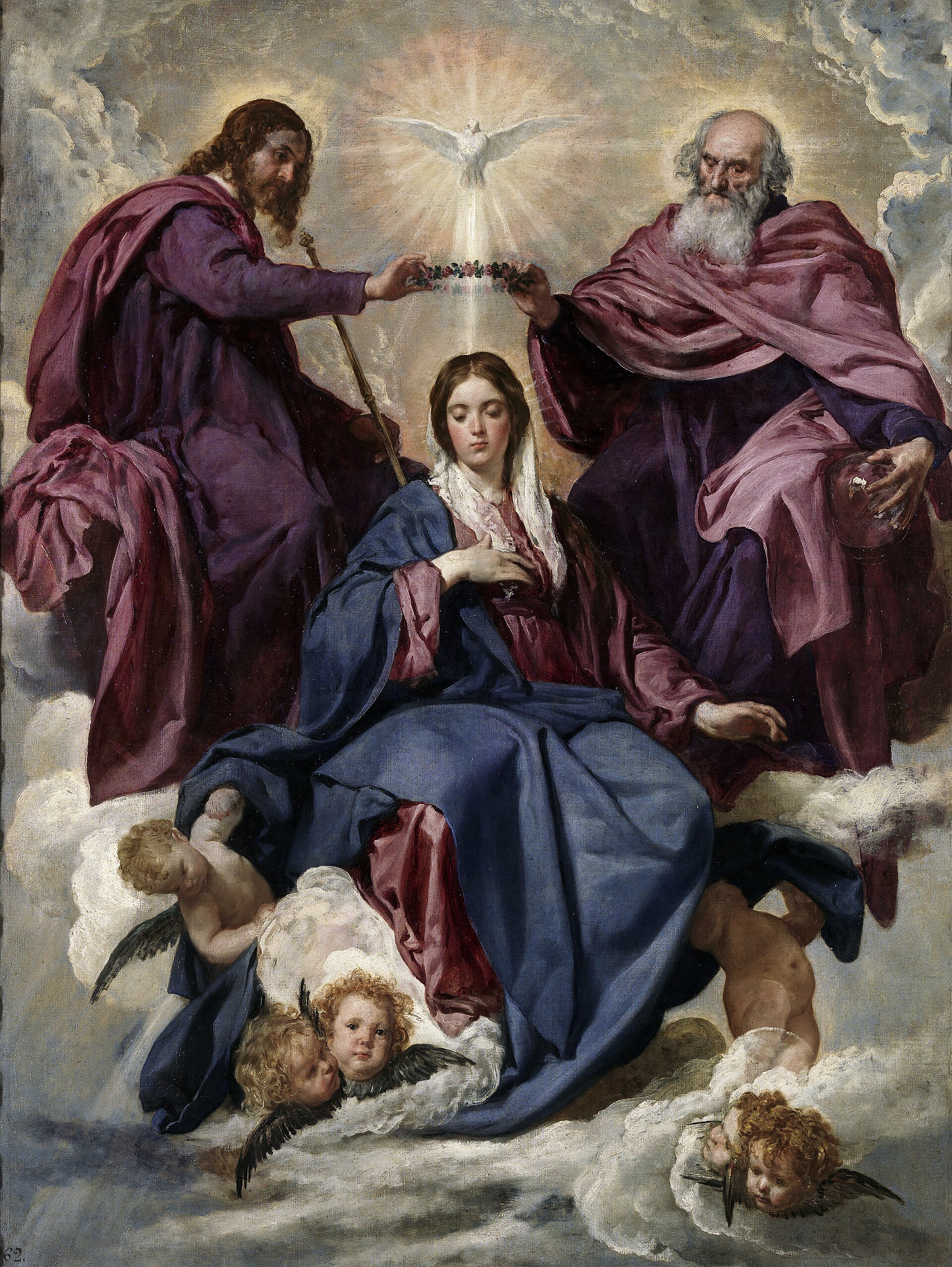 Imagem de referência de Coroação da Virgem, descrito nos dados abertos como pintura de Diego Velázquez