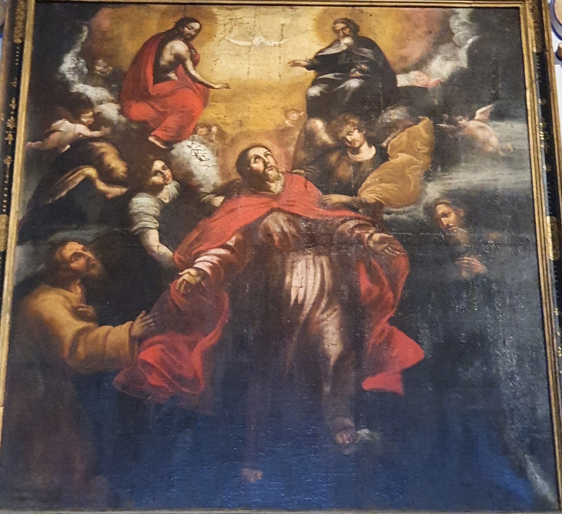 Imagem de referência de Transfiguração de Jesus, descrito nos dados abertos como pintura do século XVII de autor desconhecido, situada no Coro Alto do Convento de Jesus, em Setúbal