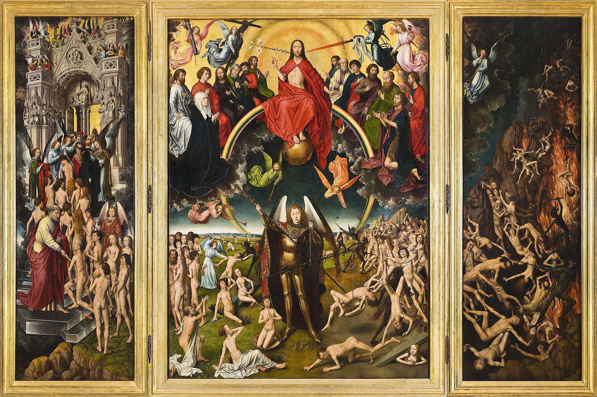 Imagem de referência de O Juízo Final, descrito nos dados abertos como pintura de Crispin van den Broeck