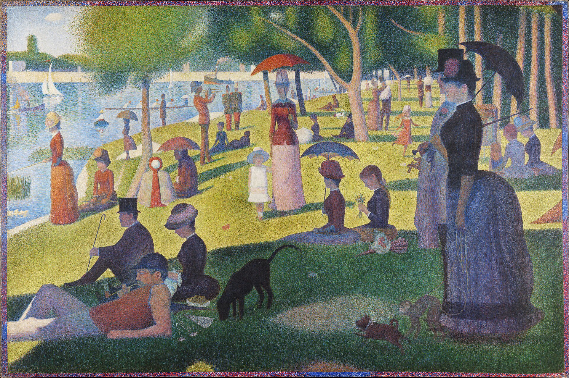 Imagem de referência de Tarde de Domingo na Ilha de Grande Jatte, descrito nos dados abertos como pintura de Georges Seurat