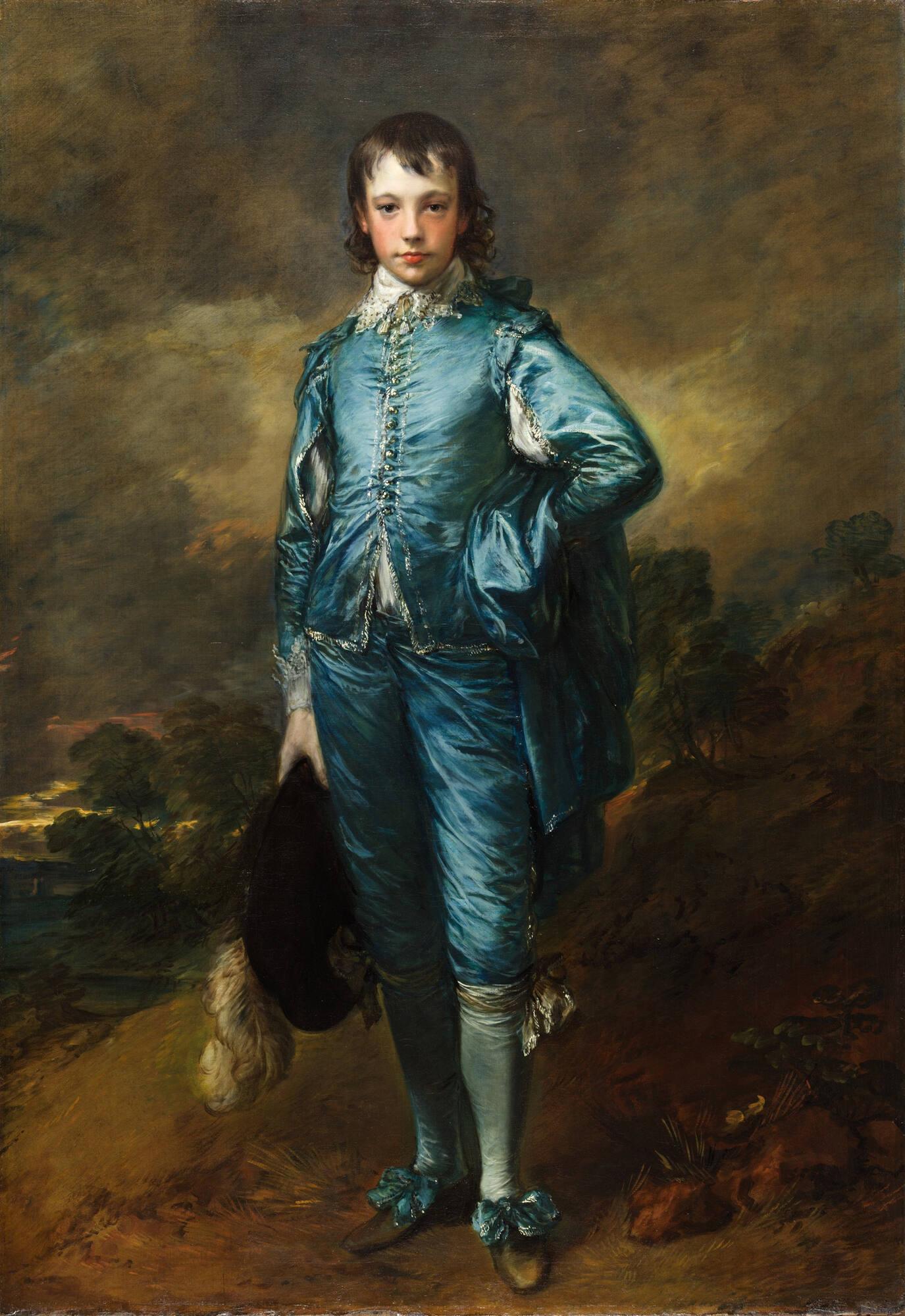 Imagem de referência de O menino azul, descrito nos dados abertos como pintura de Thomas Gainsborough