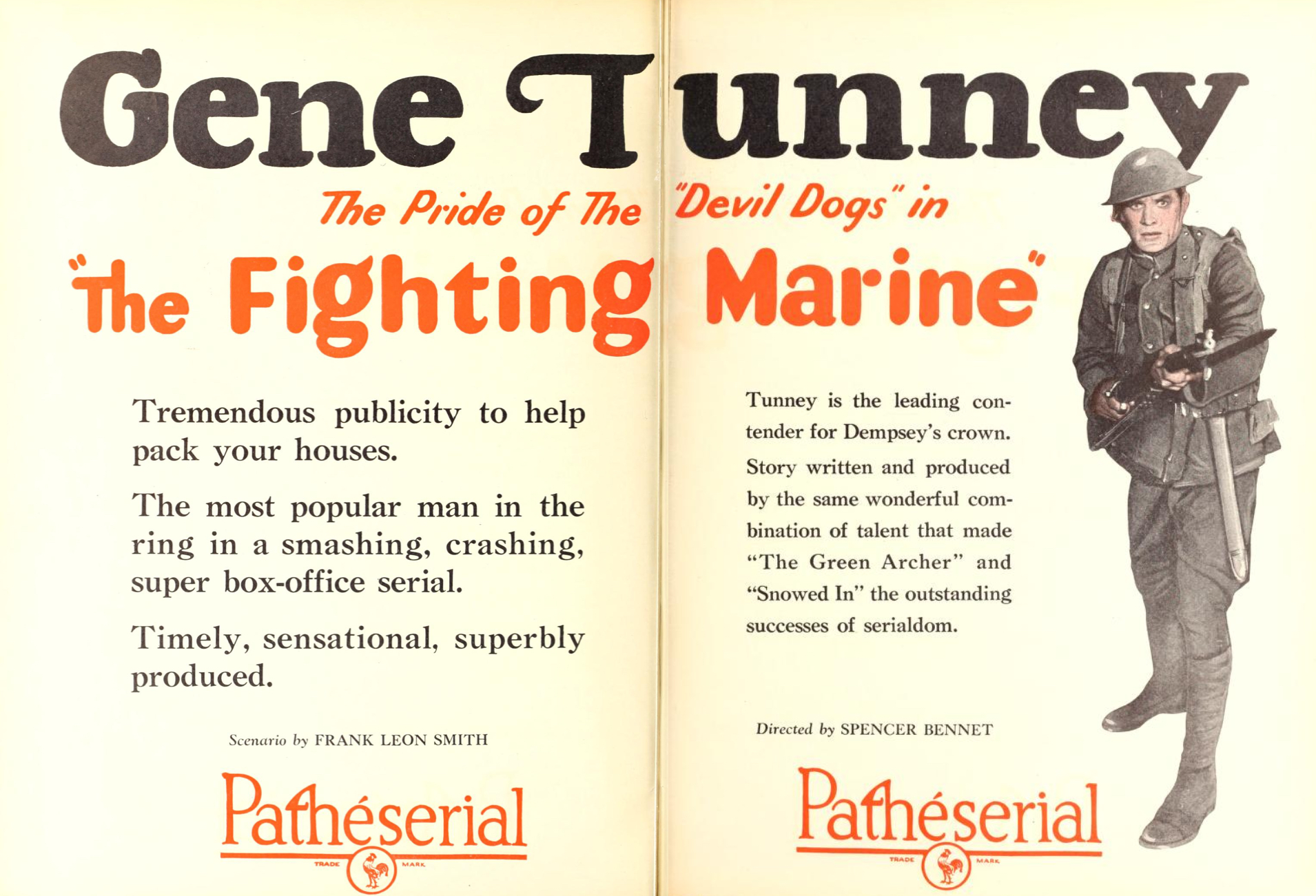 Imagem de referência relacionada a The Fighting Marine, item descrito como filme de 1926 dirigido por Spencer Gordon Bennet