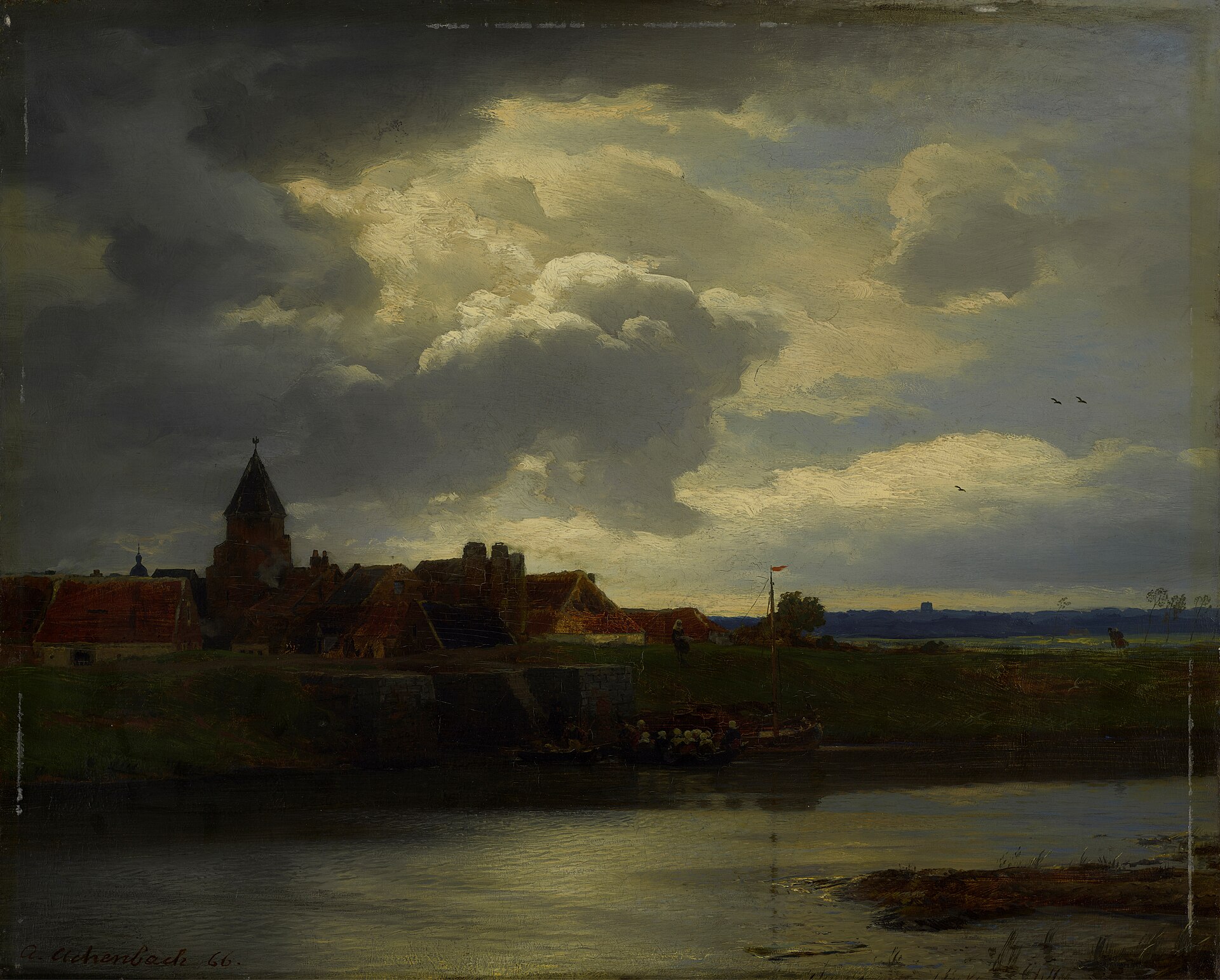 Imagem de referência de Andreas Achenbach, descrito nos dados abertos como pintor alemão (1815-1910)