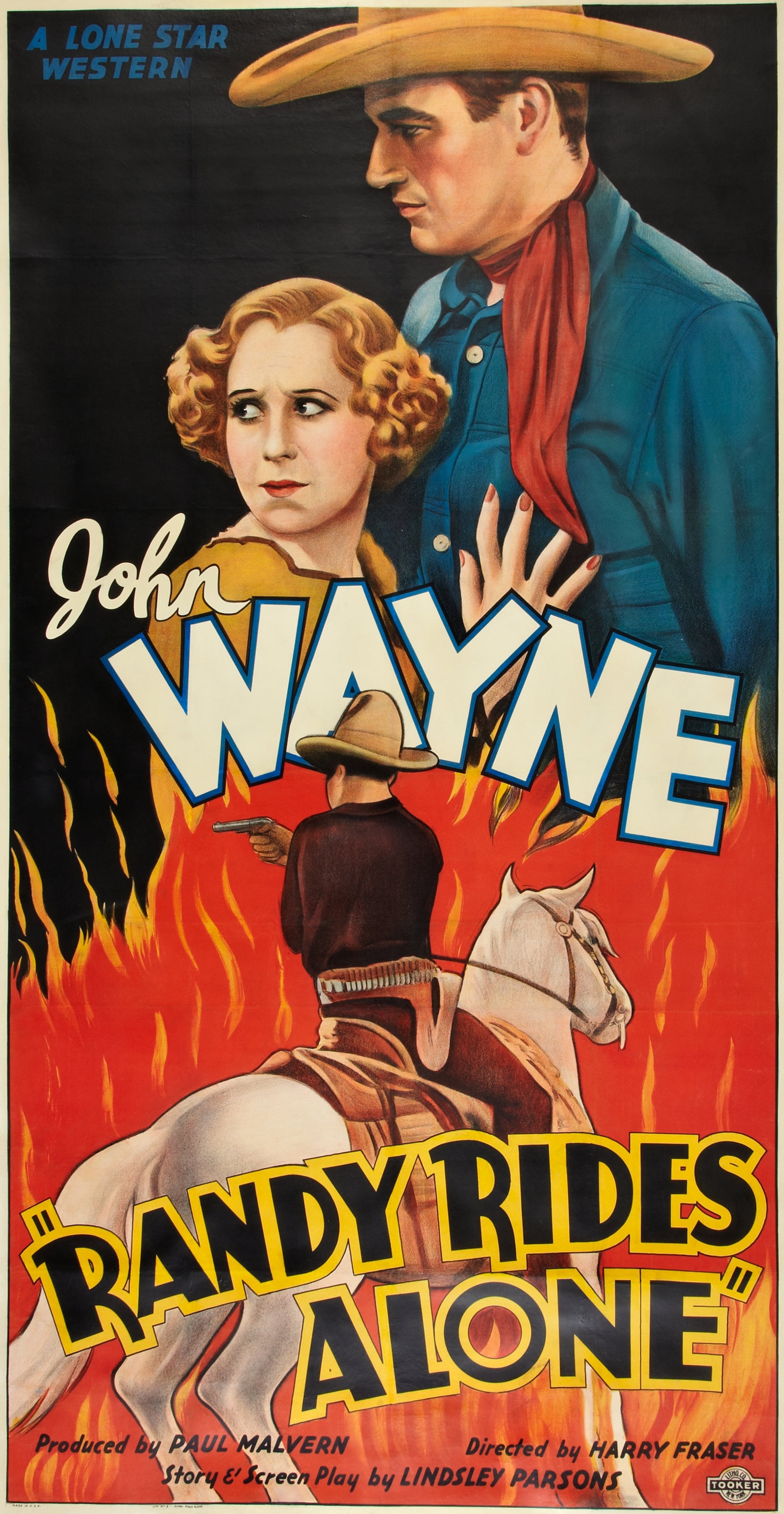 Imagem de referência relacionada a Randy Rides Alone, item descrito como filme de 1934 dirigido por Harry L. Fraser