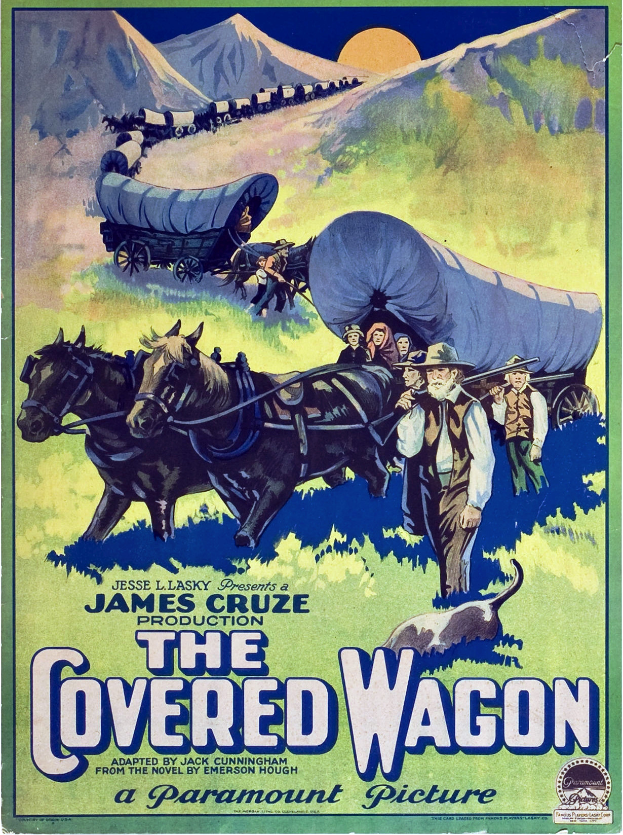 Imagem de referência relacionada a The Covered Wagon, item descrito como filme de 1923 dirigido por James Cruze