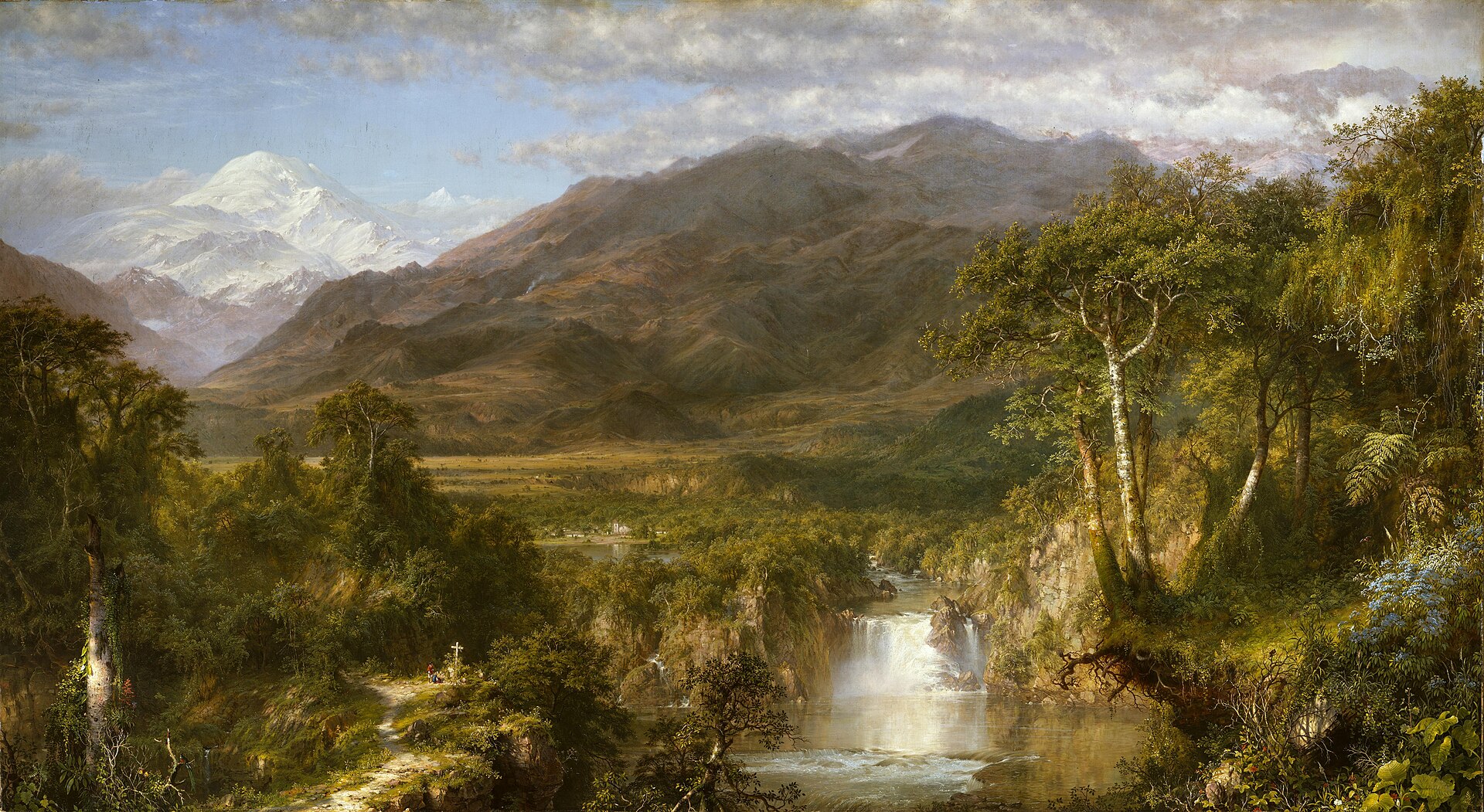 Imagem de referência de The Heart of the Andes, descrito nos dados abertos como pintura de Frederic Edwin Church