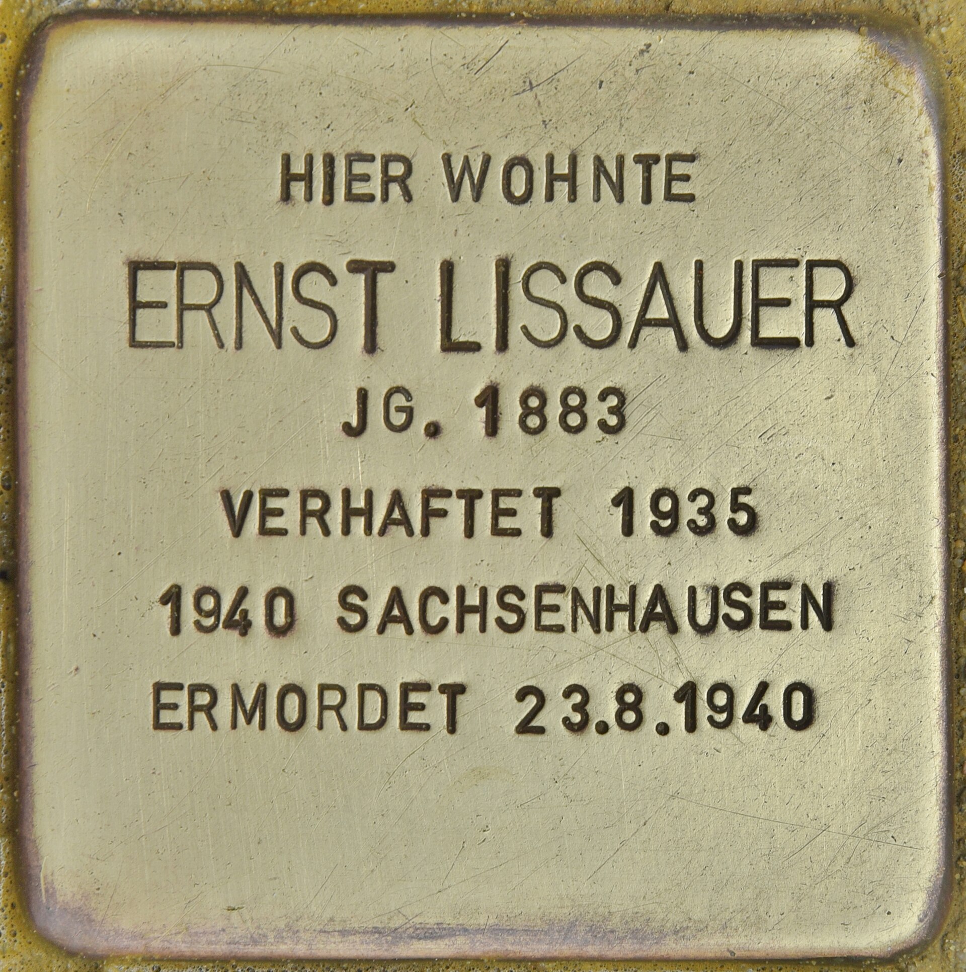 Imagem de referência relacionada a Ernst Lissauer, item descrito como registro de referência sobre Ernst Lissauer, organizado a partir de dados estruturados abertos