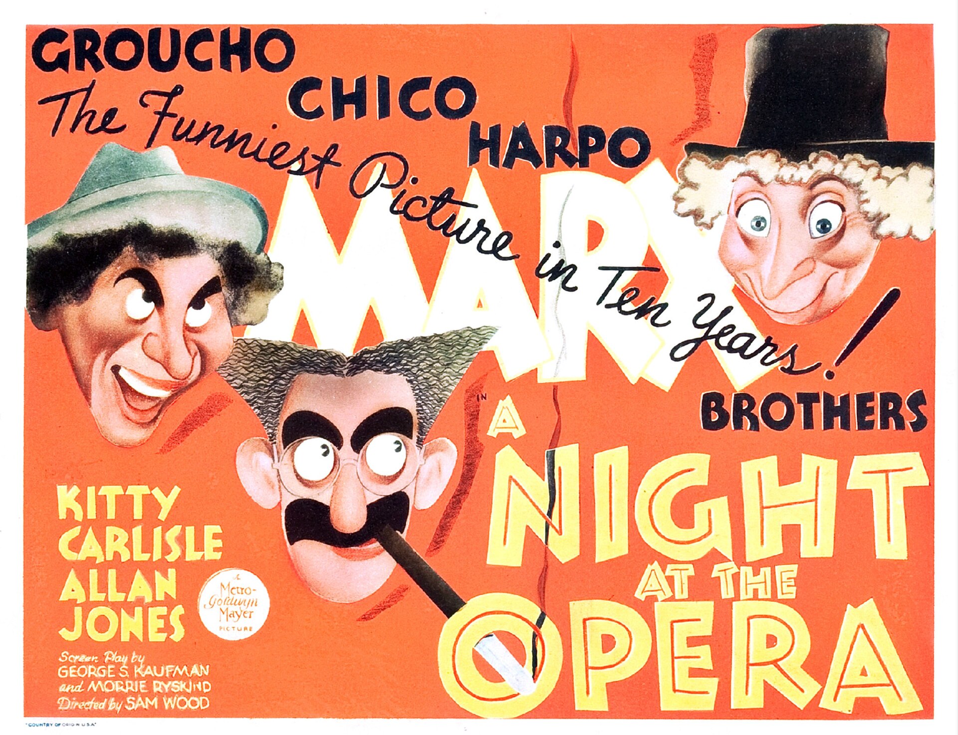 Imagem de referência relacionada a Uma Noite na Ópera, item descrito como filme de 1935 dirigido por Sam Wood