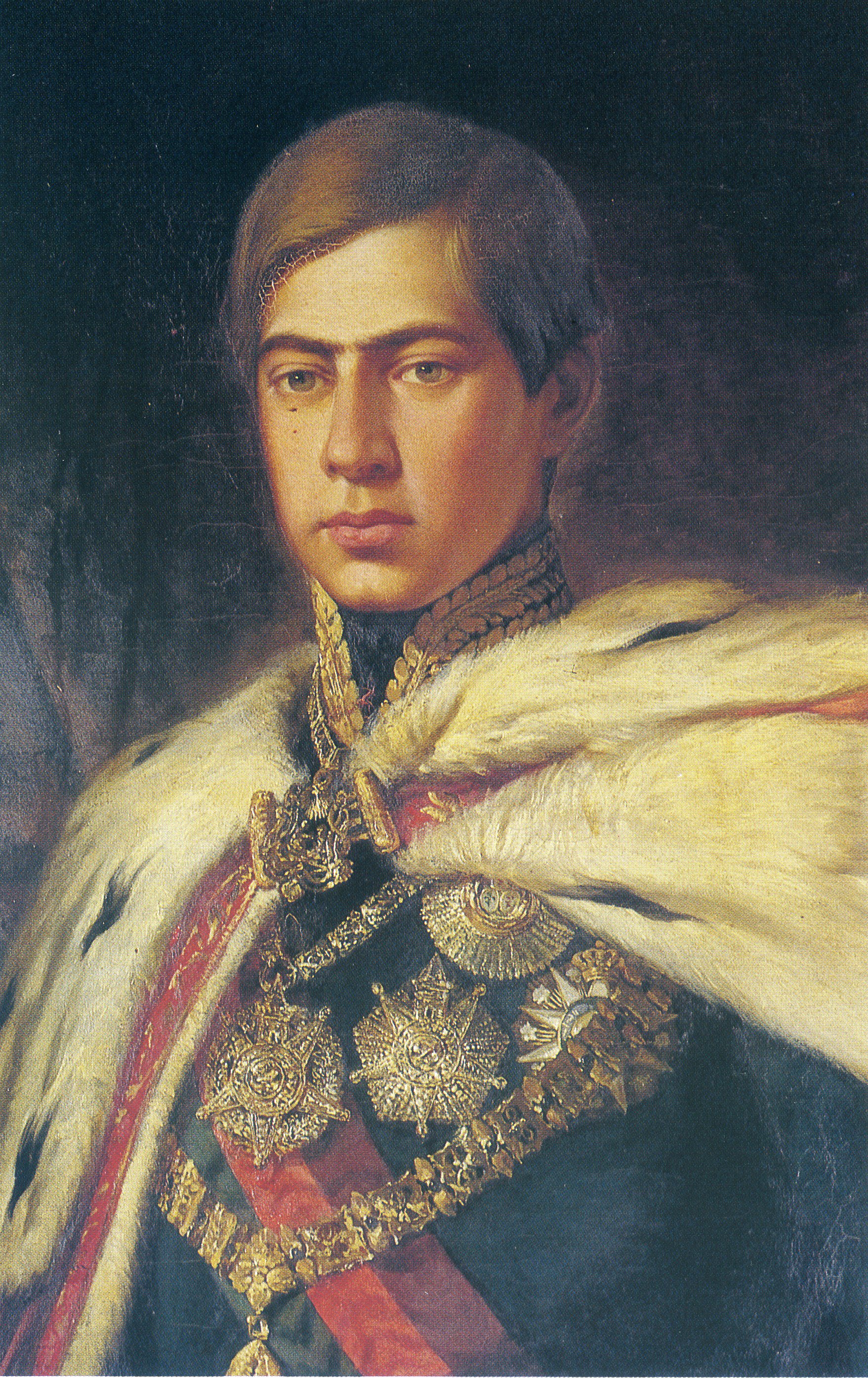 Imagem de referência de Retrato de D. Pedro V, descrito nos dados abertos como pintura de José Rodrigues