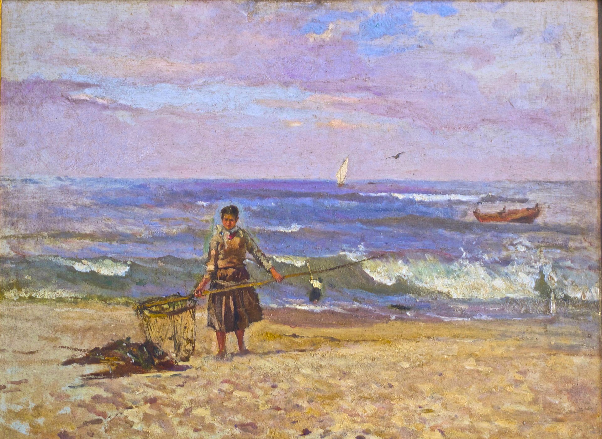 Imagem de referência de A Moliceira, descrito nos dados abertos como pintura de Silva Porto