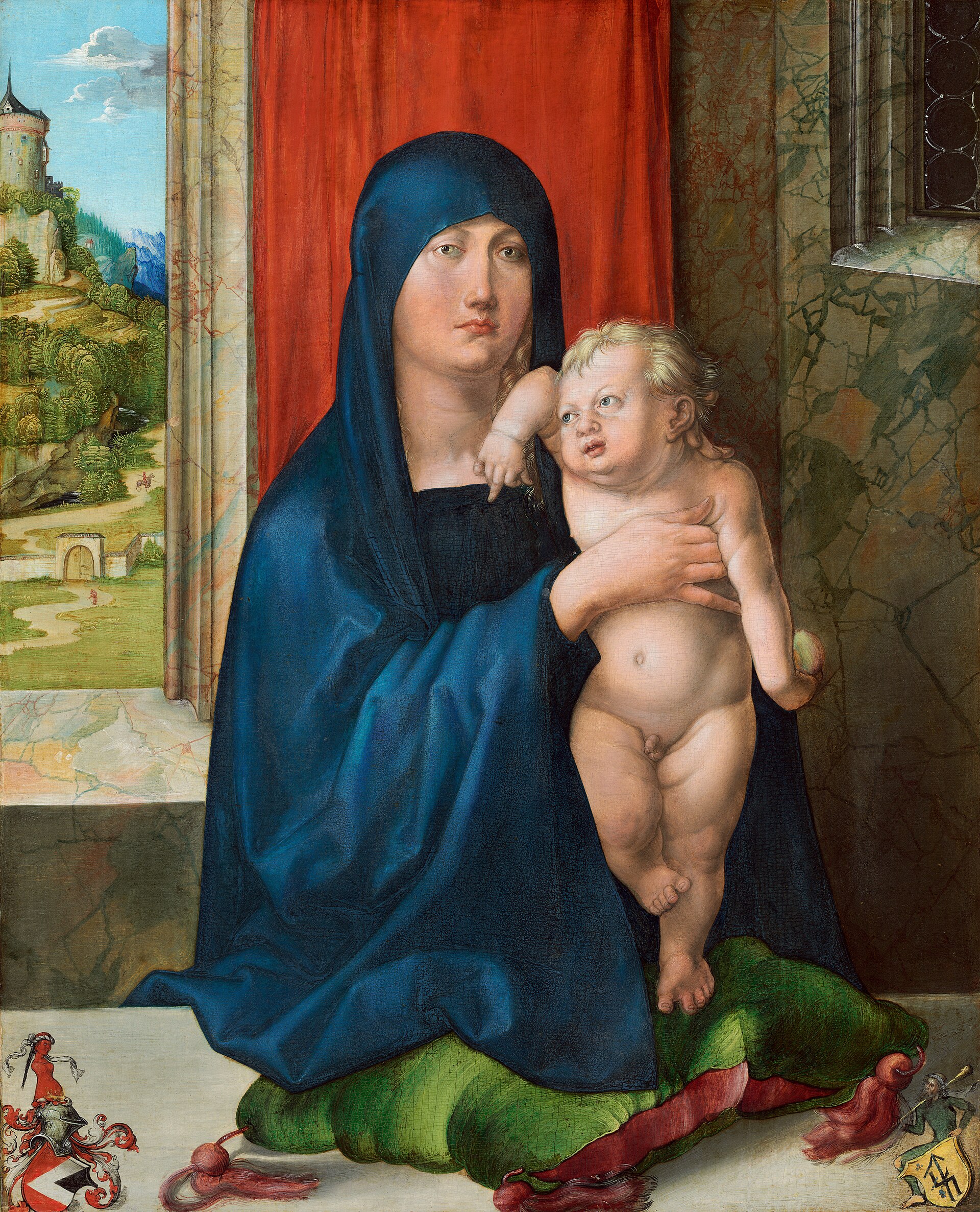 Imagem de referência de Madona de Haller, descrito nos dados abertos como pintura de Albrecht Dürer