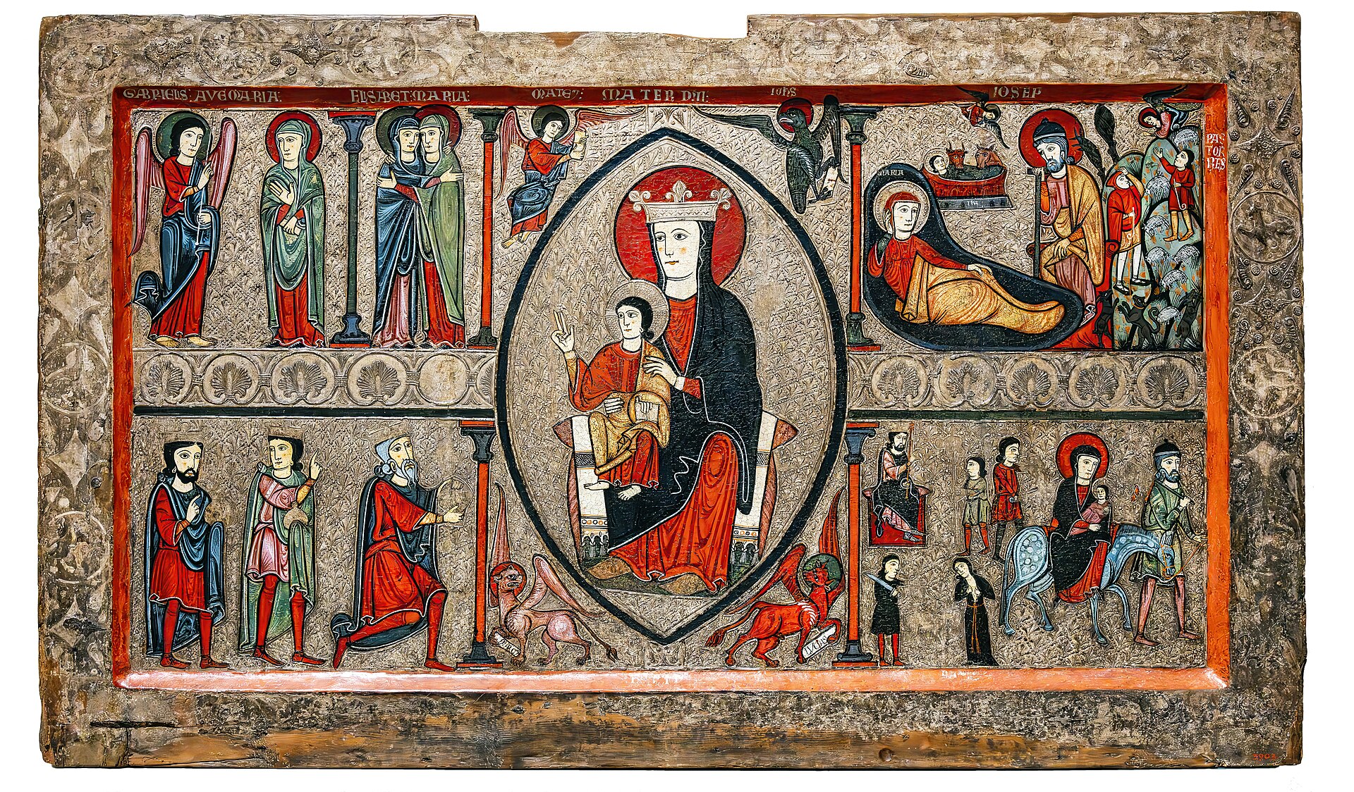 Imagem de referência de Altar frontal de Cardet, descrito nos dados abertos como pintura medieval