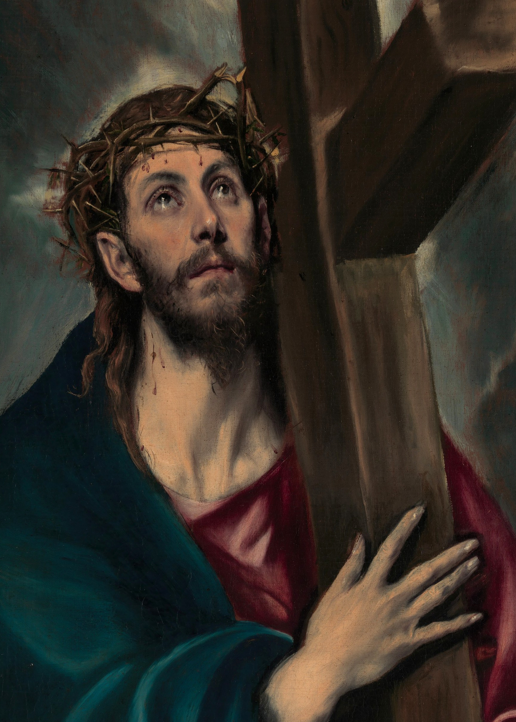 Imagem de referência de Cristo Carregando a Cruz (Bosch, Madrid), descrito nos dados abertos como pintura de Hieronymus Bosch