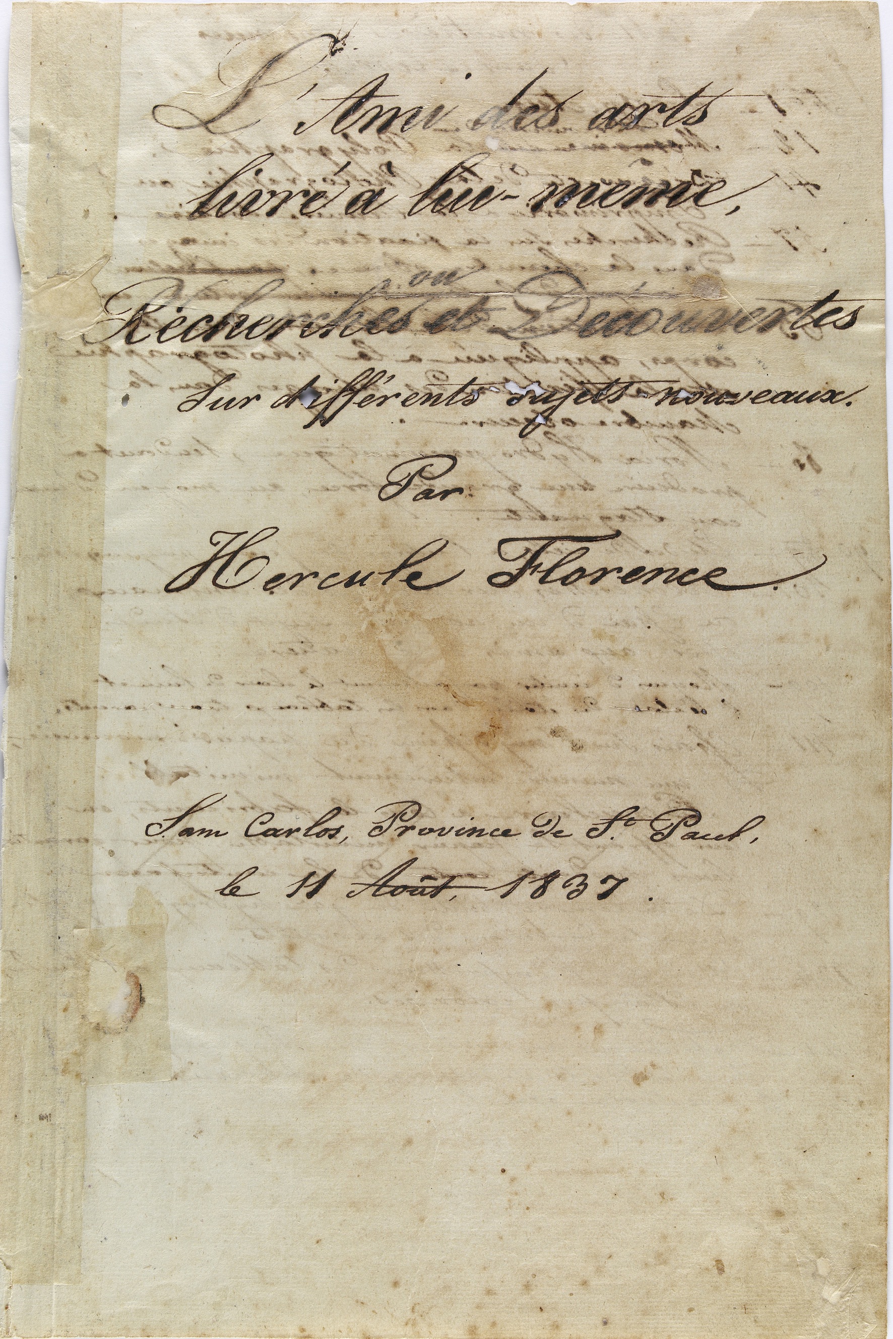 Imagem de referência relacionada a L'ami des Arts, item descrito como obra do acervo do Instituto Hercule Florence