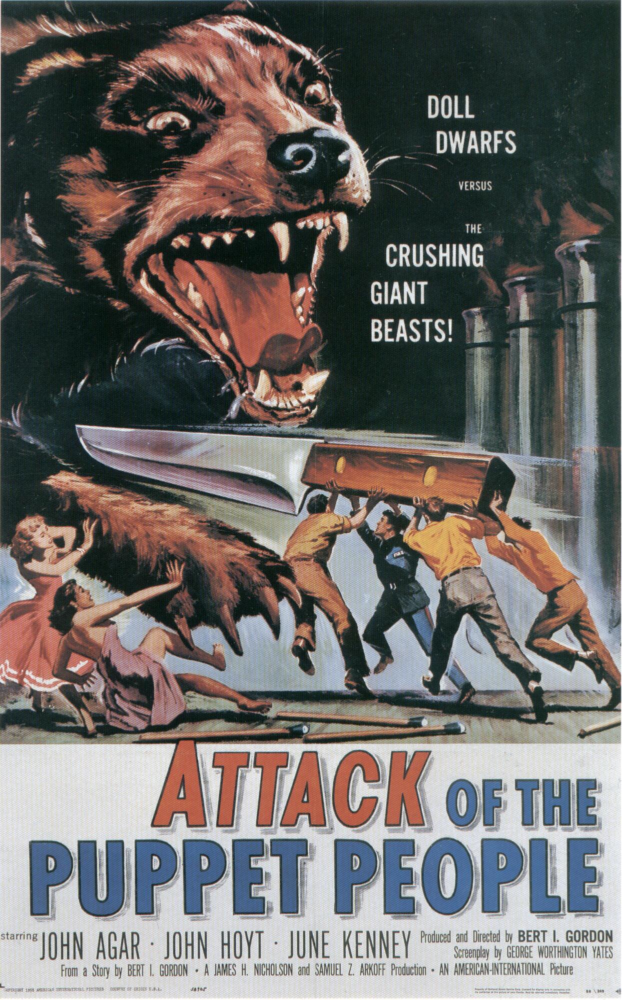 Imagem de referência relacionada a Attack of the Puppet People, item descrito como filme de 1958 dirigido por Bert I. Gordon