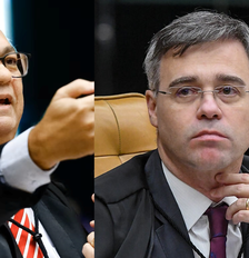 Ministro Flávio Dino, do Supremo Tribunal Federal, reintegrou imediatamente o diretor-geral da Polícia Federal, Andrei Passos Rodrigues, ao cargo, um dia após o ministro André Mendonça determinar seu afastamento Foto: