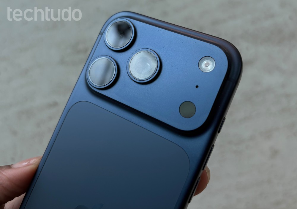 Câmeras do iPhone 17 Pro possui conjunto profissional para quem produz conteúdos em fotos e vídeos — Foto: Amanda Zola/TechTudo