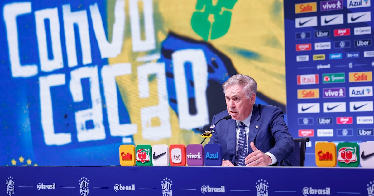 Ancelotti explica convocação de jovens e ausência de veteranos: ‘Porta não está fechada’