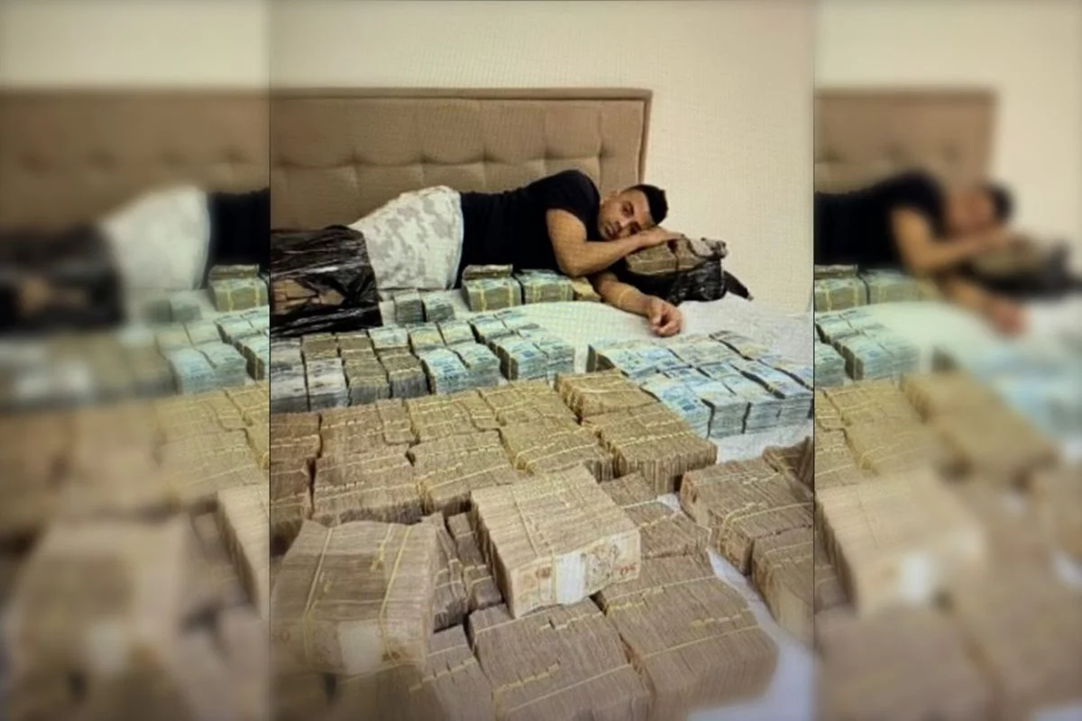 Homem deitado na cama com R$ 5 milhões