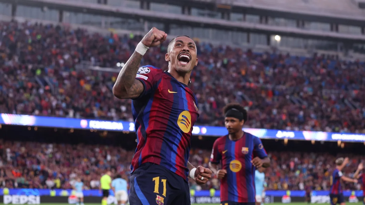 Barcelona: Raphinha assume protagonismo e chega a oito gols em cinco jogos