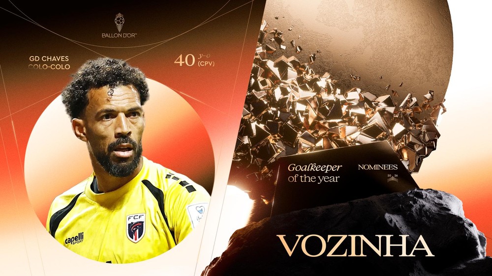 Vozinha foi indicado ao prêmio de melhor goleiro do mundo — Foto: Divulgação