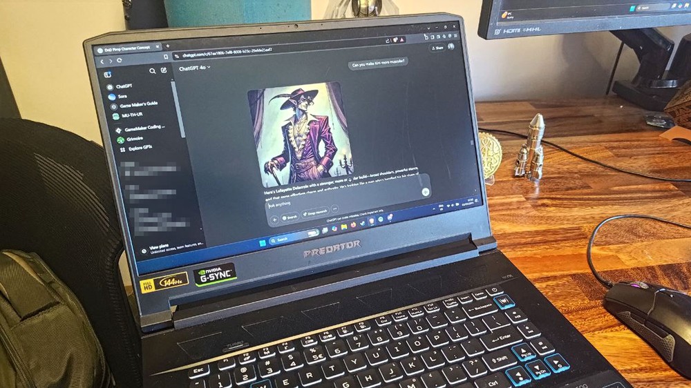 ChatGPT pode ser usado para criar personagens e conduzir aventuras de RPG com IA — Foto: Reprodução/Future