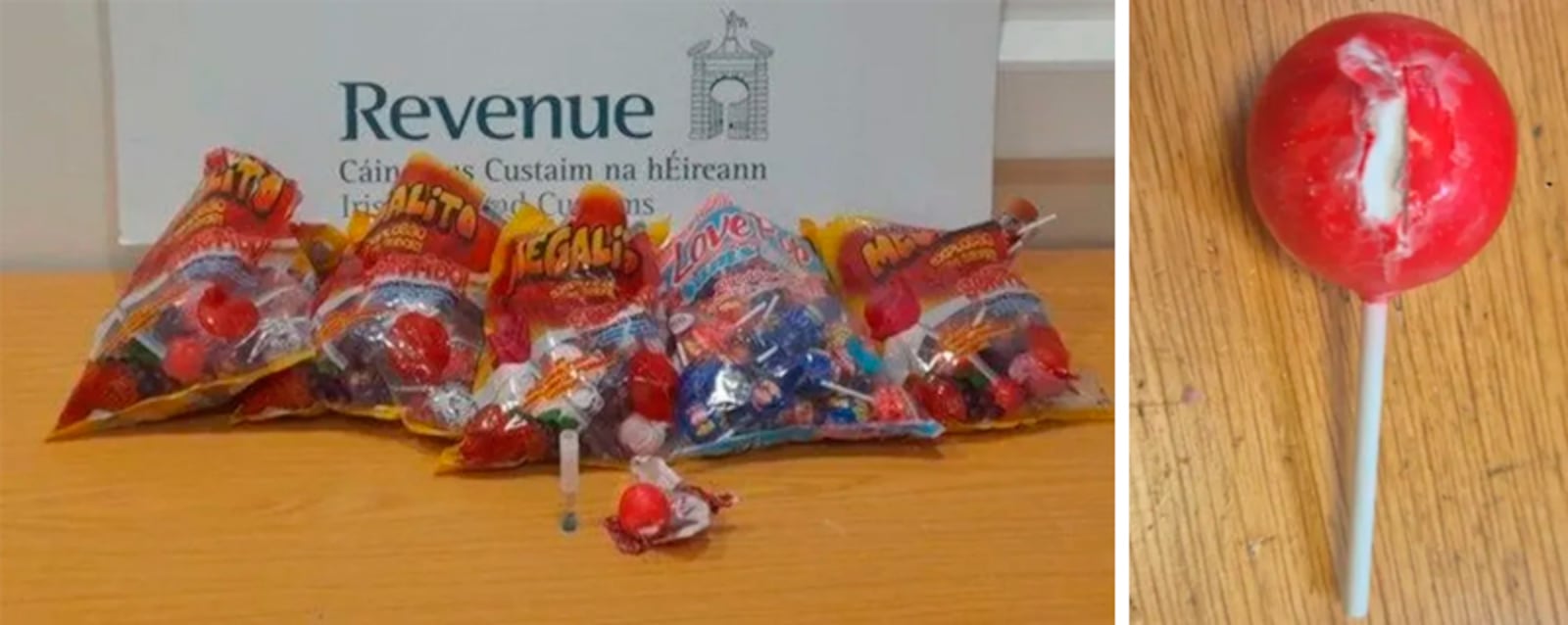 Carregamento de doces adulterados foi apreendido pela polícia irlandesa