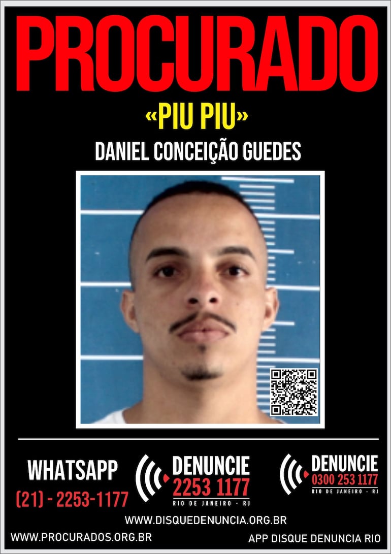 Disque Denúncia divulga cartaz para localizar assaltante de cargas foragido em São Gonçalo