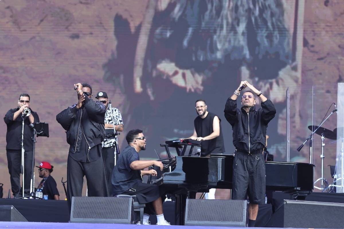 Criolo, Amaro e Dino unem jazz, rap e MPB em show empolgante no Sunset do Rock in Rio 2026
