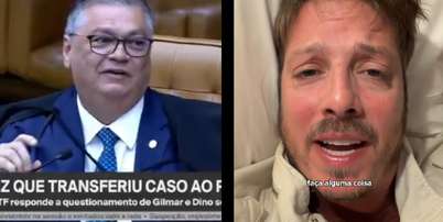 Fl&aacute;vio Dino recorre a F&aacute;bio Porchat para falar sobre rotina no STF Foto: Reprodu&ccedil;&atilde;o/TV Globo e Instagram