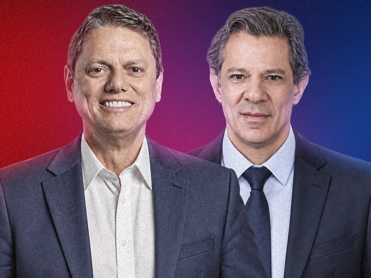 Datafolha: Tarcísio tem 49% e Haddad, 29% no 1º turno para o governo de SP